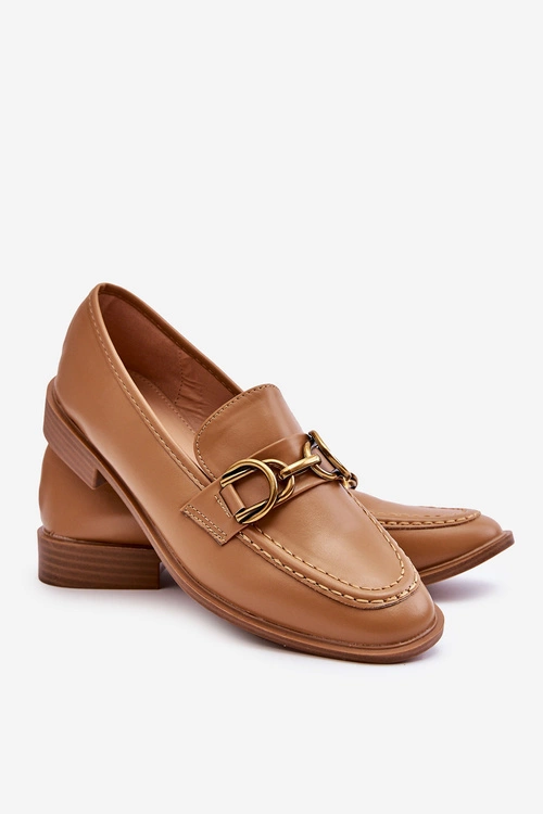 Klasyczne Mokasyny Damskie Brązowe Lorien