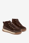 Zamszowe Buty Trekkingowe Męskie Big Star SS174263 Brązowe