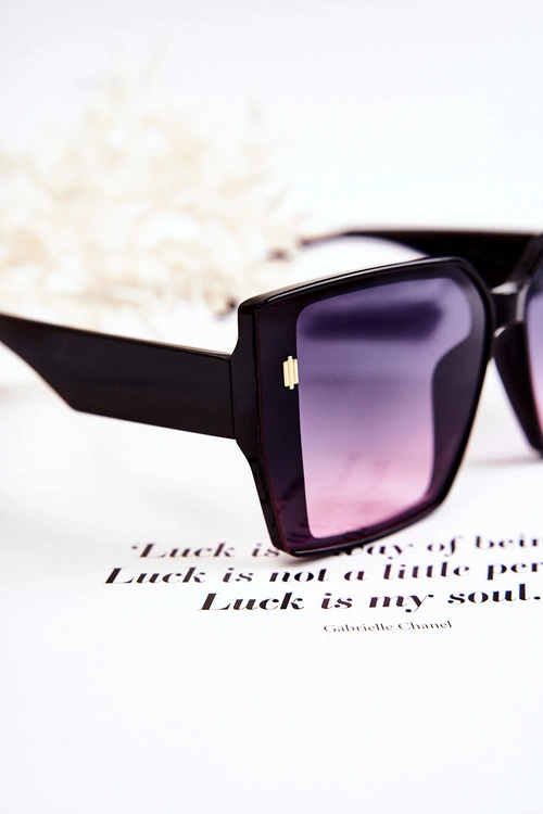 Okulary Przeciwsłoneczne Kwadratowe Ombre V110021 Czarne