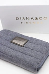 Duży Szary Damski Portfel Jeans DIANA&CO