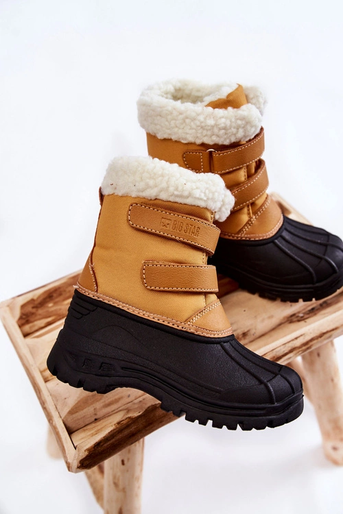 Dziecięce Śniegowce Na Rzepy Big Star KK374237 Camel