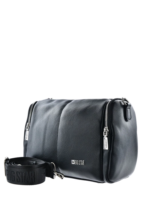 Modna Skórzana Torebka Big Star LL574022 Czarna