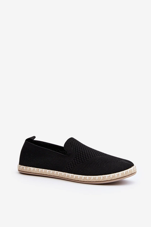 Wsuwane Damskie Espadryle Czarne Harmonie