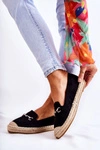 Klasyczne Wsuwane Damskie Espadryle Czarne Oresa