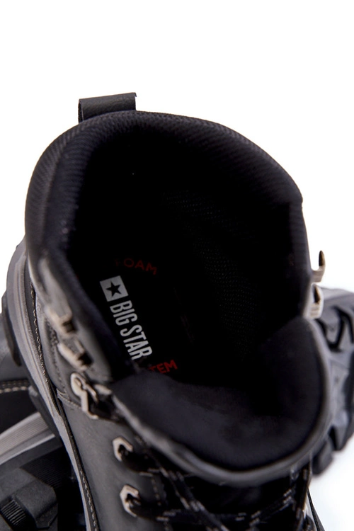 Męskie Botki Trapery Memory Foam Big Star KK174120 Czarne