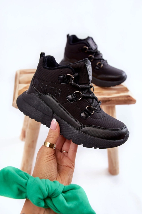 Dziecięce Botki Memory Foam Big Star KK374119 Czarne