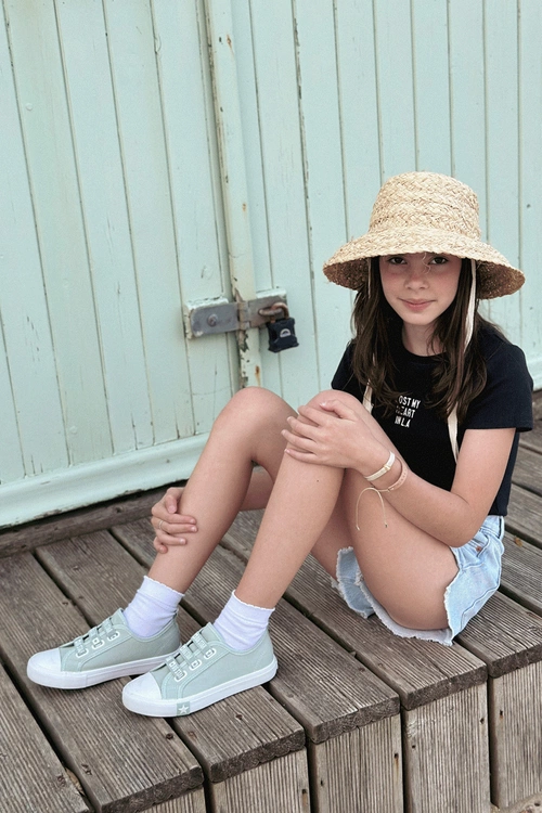 Dziecięce Trampki Wsuwane Big Star LL374010 Zielone