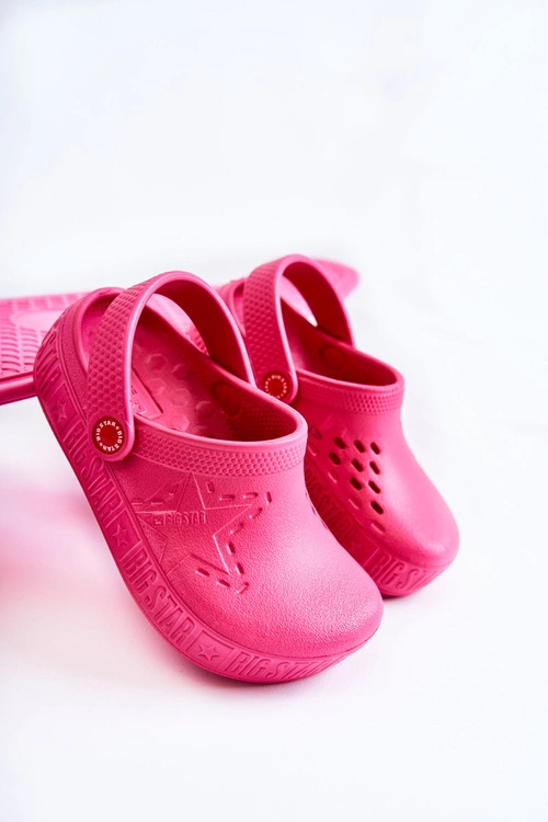 Dziecięce Lekkie Klapki Kroksy Big Star II375006 Fuksja