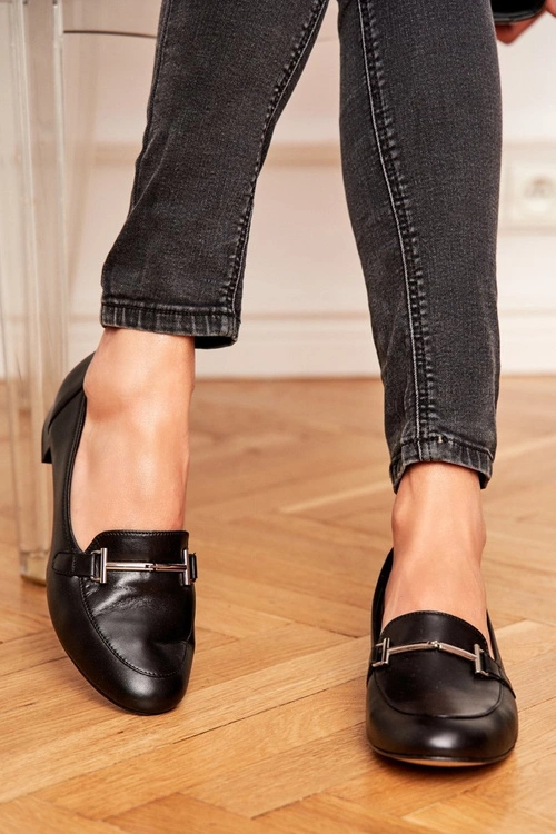 Damskie Półbuty Laura Messi Czarne 2121