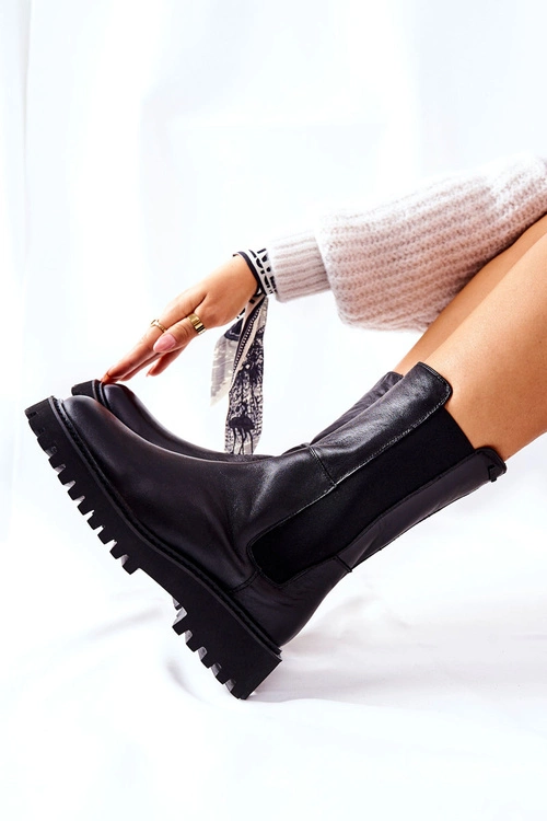 Wysokie Botki Sztyblety Big Star II274416 Czarne