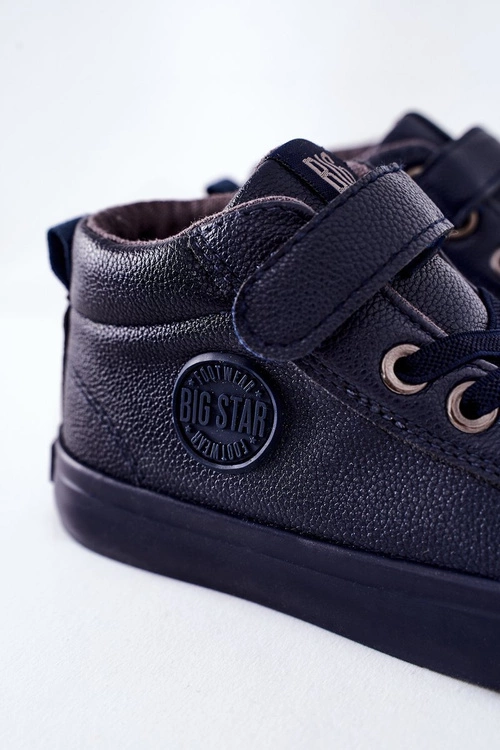 Dziecięce Wysokie Tenisówki Big Star EE374003 Granatowe