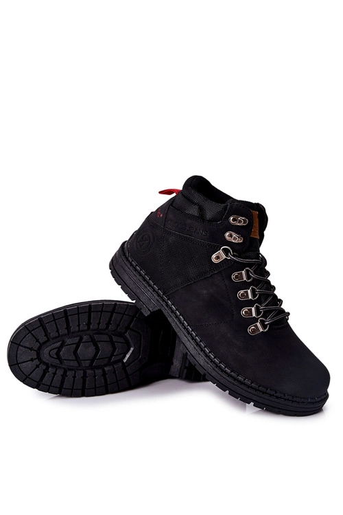 Męskie Buty Trekkingowe Cross Jeans EE1R4028C Czarne