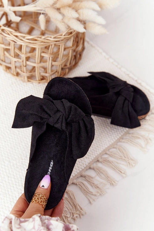 Dziecięce Klapki Na Korku Czarne Little Wendy