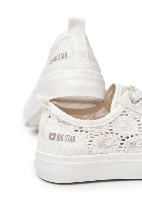 Trampki Ażurowe Big Star JJ374012 Białe