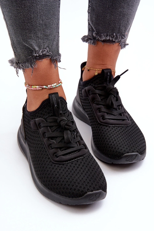 Buty Sportowe Sneakersy Damskie 4F 4FRSS24FLOWF055 Czarne