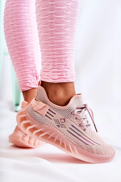 Damskie Buty Sportowe Wsuwane Różowe Hermiona