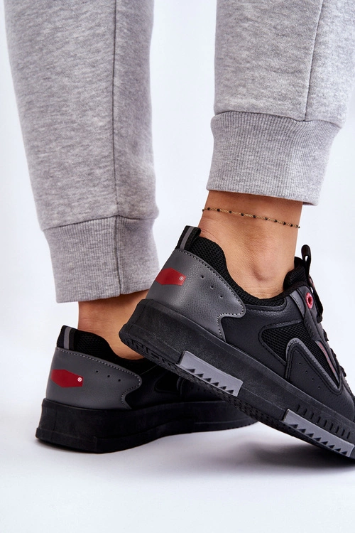 Damskie Niskie Sneakersy Cross Jeans LL2R4012C Czarne