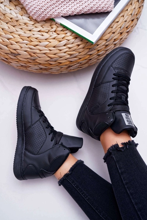 Trampki Damskie Big Star Wysokie Czarne EE274211