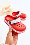 Dziecięce Wygodne Klapki Kroksy Czerwone Colly
