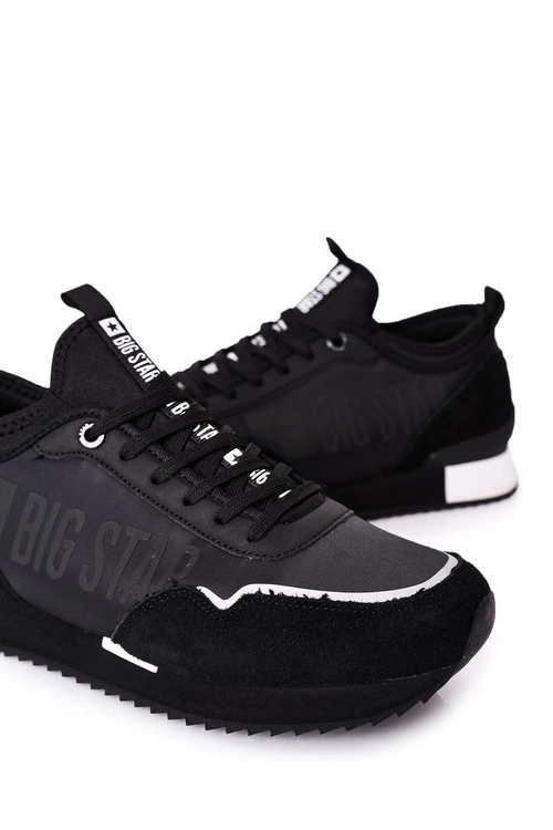 Męskie Sportowe Buty Memory Foam Big Star HH174212 Czarne