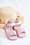 Wygodne Dziecięce Sandały Z Ozdobą Różowe Cayo