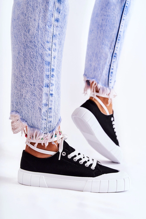 Wspieraj WOŚP Damskie Czarne Trampki Comes