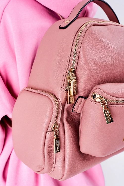 Skórzany Plecak / Nerka 2w1 Big Star HH574059 Różowy