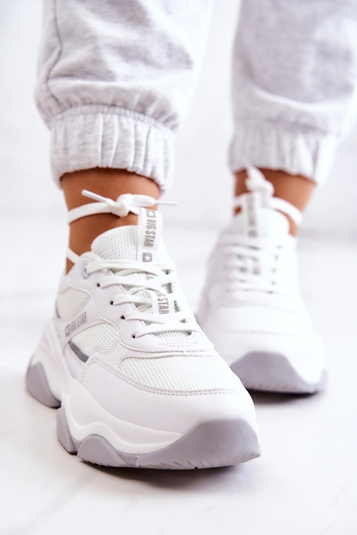 Damskie Sneakersy Buty Sportowe Big Star JJ274579 Białe
