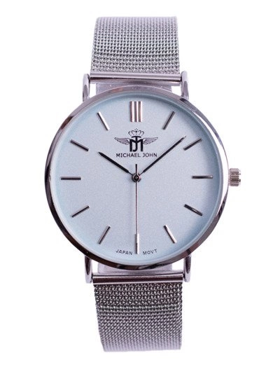 Damski Zegarek Michael John Florence Srebrno Błękitny 40mm
