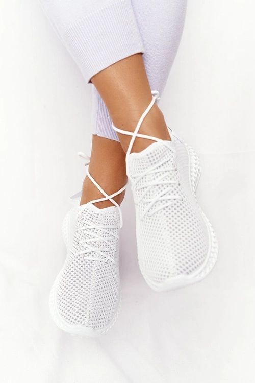 Damskie Sportowe Buty Slip-on Białe Run Away