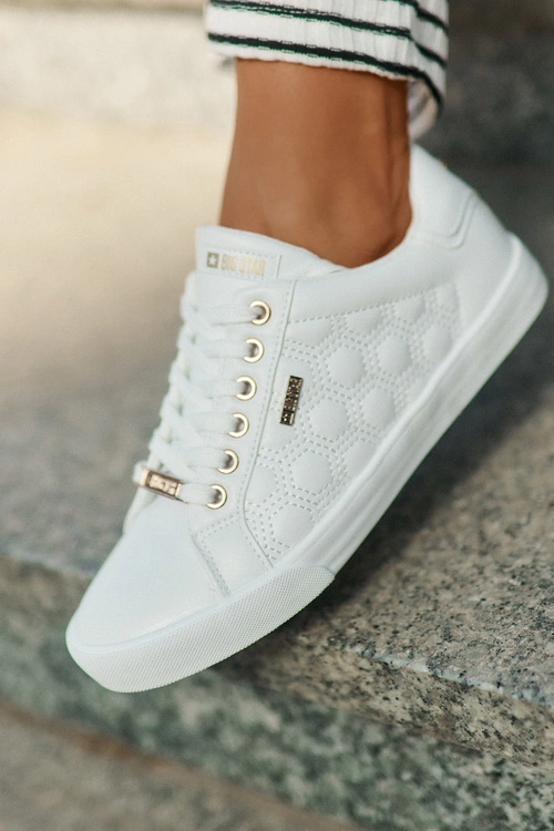 Trampki Damskie Z Eko Skóry Big Star RR274322 Białe