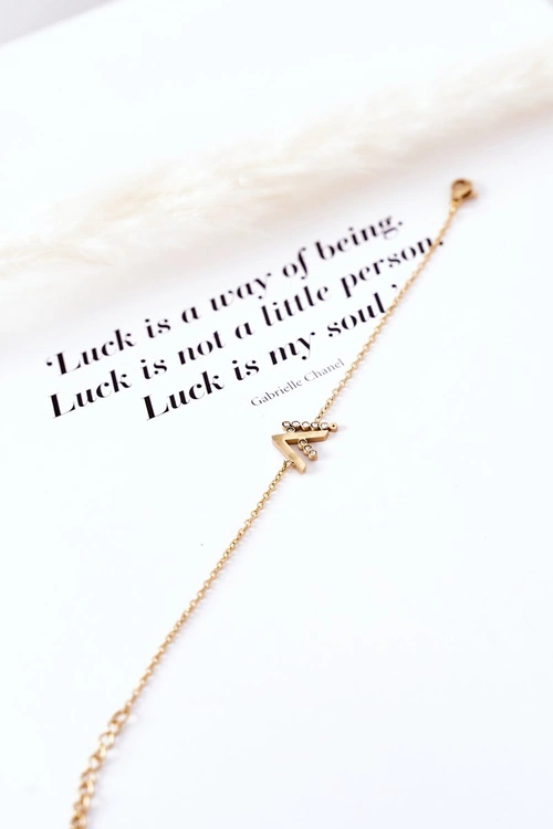 Bransoletka Na Łańcuszku Z Cyrkoniami Złota