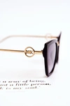 Damskie Okulary Przeciwsłoneczne Kocie Oczy M2351 Czarne