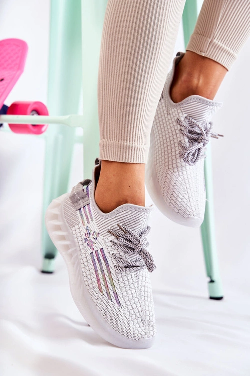 Damskie Buty Sportowe Wsuwane Szare Rokko