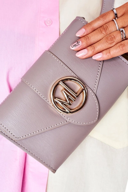 Mała Torebka Nerka 2w1 Bruno Rossi Popielata