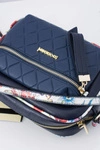 Torebka Damska Pikowana Granatowa Listonoszka