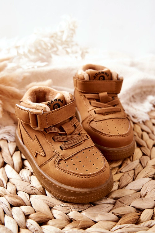 Dziecięce Wysokie Ocieplane Buty Sportowe Camel Clafi