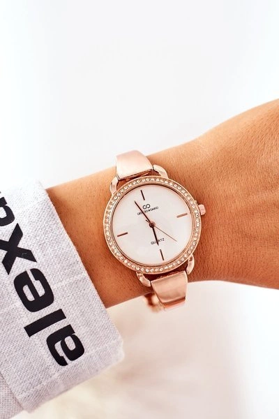 Zegarek Na Bransolecie Z Cyrkoniami Giorgio & Dario Różowe Złoto