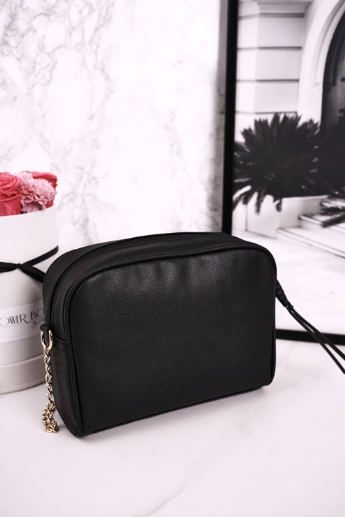 Torebka Listonoszka MONNARI BAG0202-020 Pikowana Czarna