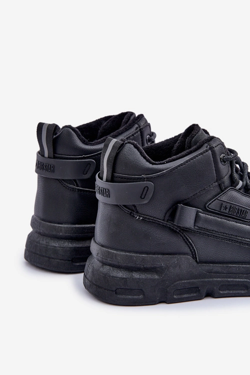 Sneakersy Męskie Ocieplane Big Star OO174587 HI-POLLY SYSTEM Czarne