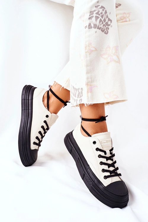 Damskie Ocieplane Trampki GOE II2N4036 Białe