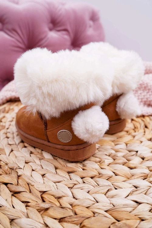 Dziecięce Botki Śniegowce z Futerkiem Camel Kiks