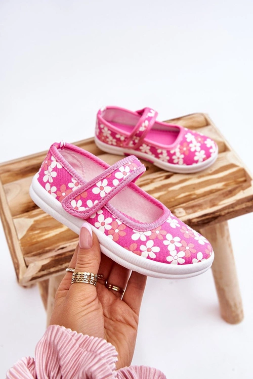 Dziecięce Baleriny W Kwiatuszki Różowe Noah
