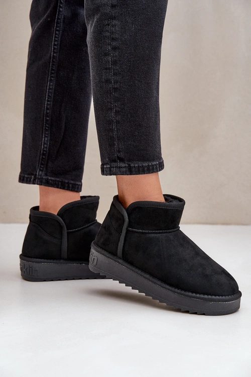 Śniegowce Na Platformie Damskie D.Franklin DFSH370010 Czarne