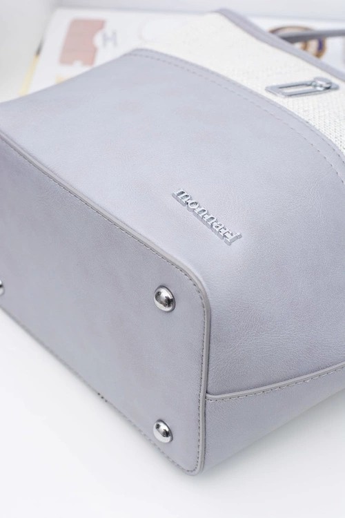 Damska Szaro Srebrna Torebka Worek Monnari