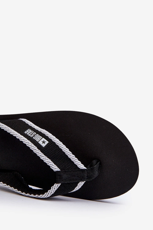 Klapki Japonki Męskie Big Star NN174621 Czarne