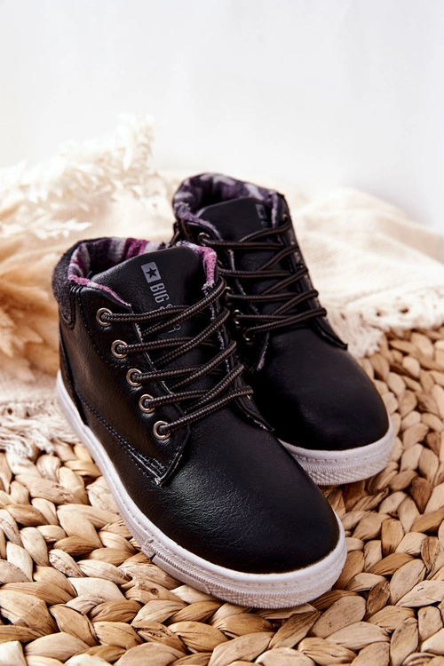 Dziecięce Ocieplane Sportowe Buty Big Star BB374132BS Czarne
