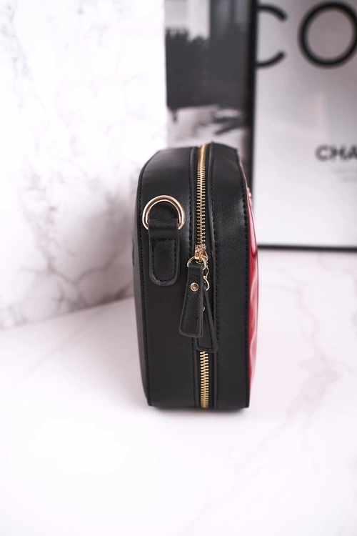 Torebka Listonoszka MONNARI BAG4220-M20 Lakierowana Czerwona