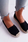 Espadryle Damskie Koronkowe Czarne Lovely Haven