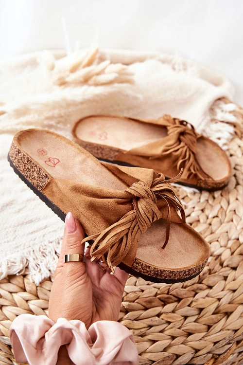 Klapki Na Korkowej Podeszwie Camel Taryne